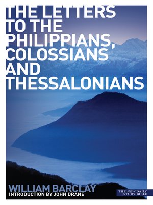 cover image of The Letters to the Philippians, Colossians and Thessalonians